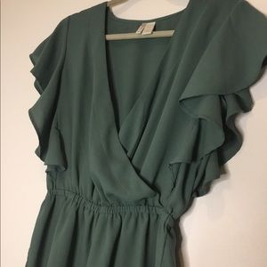 Olive Ruffle romper